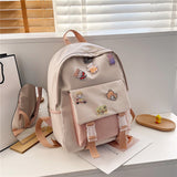 Schoolbag Girl Korean Version Ulzzang High School Student Backpack Ins Japanese Junior High School Student Backpack