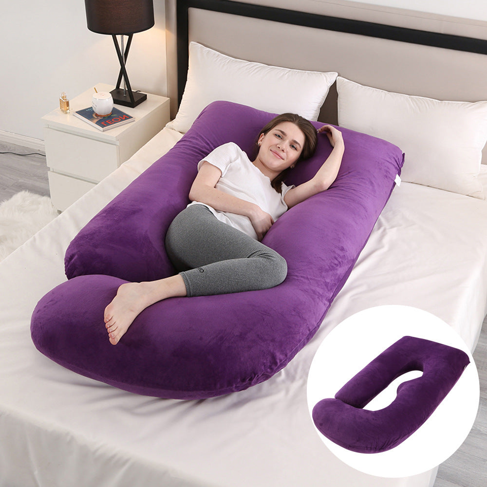 Emete J-shaped pregnancy sleeping pillow