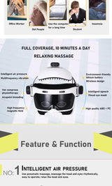 New Electric Head Massager Wireless Scalp Massager Automatic Vibration Heating Scalp Head Massager - Emete store
