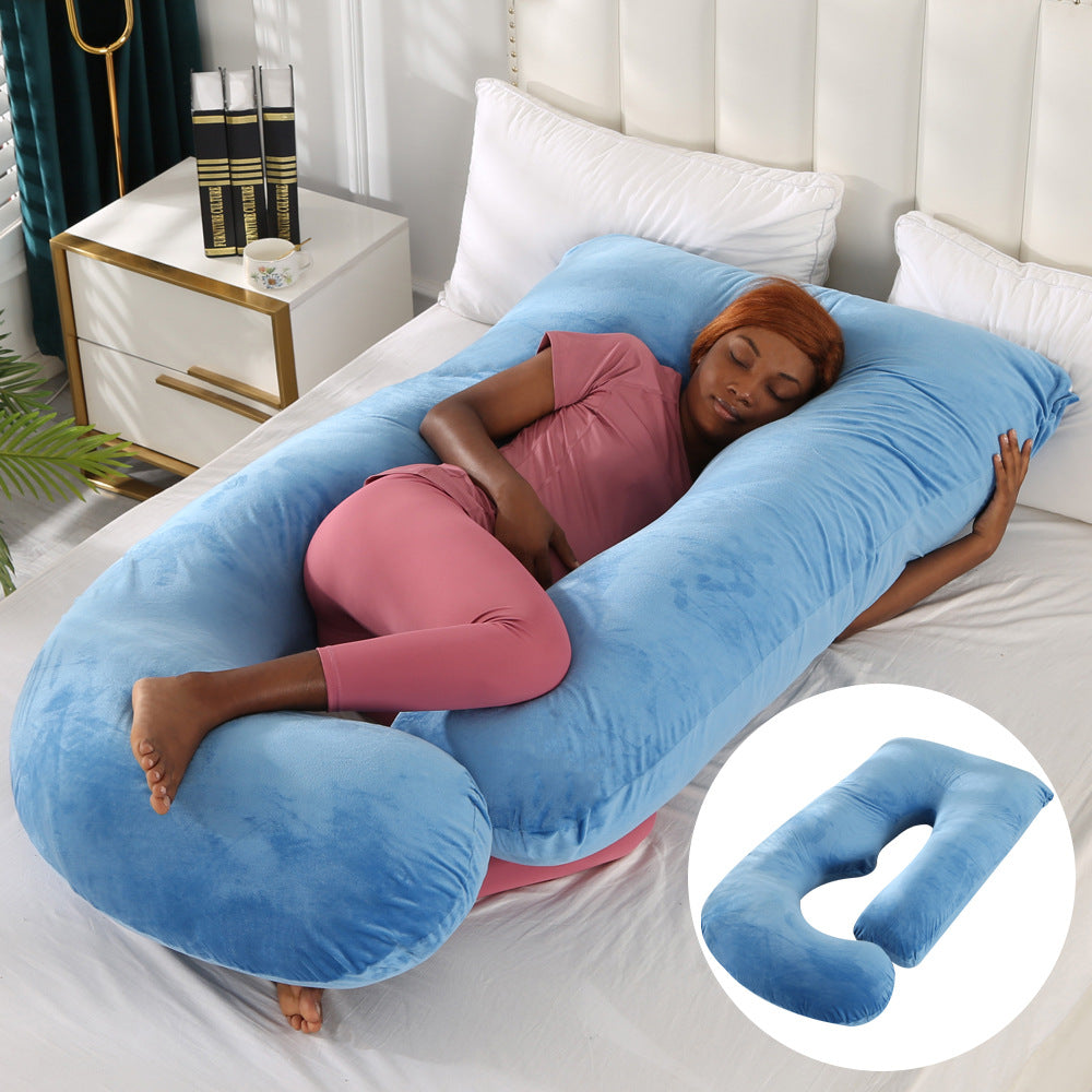 Emete J-shaped pregnancy sleeping pillow