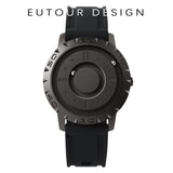 EUTOUR Magnetic Ball Men's Personality Creative Watch Tide Black Technology Cool Concept Frameless Design Watch - Emete store