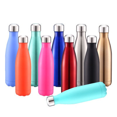 304 Stainless Steel Coke Bottle Vacuum Flask Creative Tide Brand Outdoor Sports Water Bottle Thermos Bottles 500ml