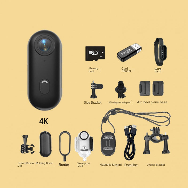 Thumb Bike Camera Magnetic Back Clip Sports Camera Thumb Recorder Pet - Emete store