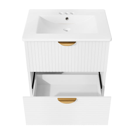 Best Online Shop in Australia - Modern 24" White Bathroom Vanity - Emete store
