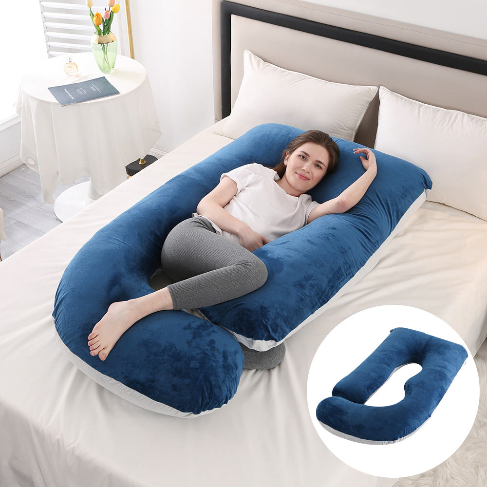 Emete J-shaped pregnancy sleeping pillow