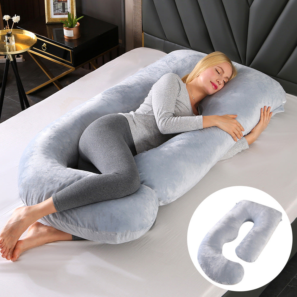 Emete J-shaped pregnancy sleeping pillow