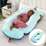 Emete J-shaped pregnancy sleeping pillow