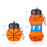 Outdoor Sports Water Bottle Household Silicone Folding Cup Creative Student Water Cup Portable Drop-Proof And Leak-Proof Children Water Cup