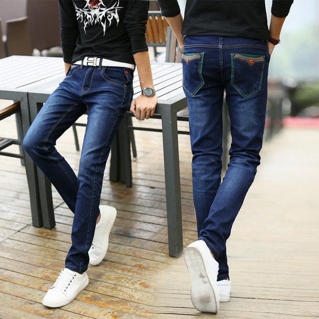 Denim Skinny Jeans Distressed Men - Emete Store