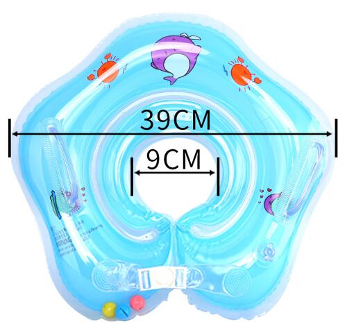 Inflatable Circle Swim Neck Ring Infant Swimming Accessories Swim Neck Baby Tube Ring Safety Neck Float Circle Bathing