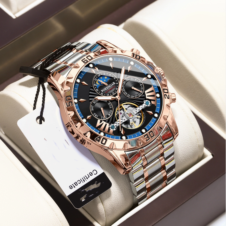 Swiss Brand Waterproof Automatic Mechanical Watch for Men - Emete store