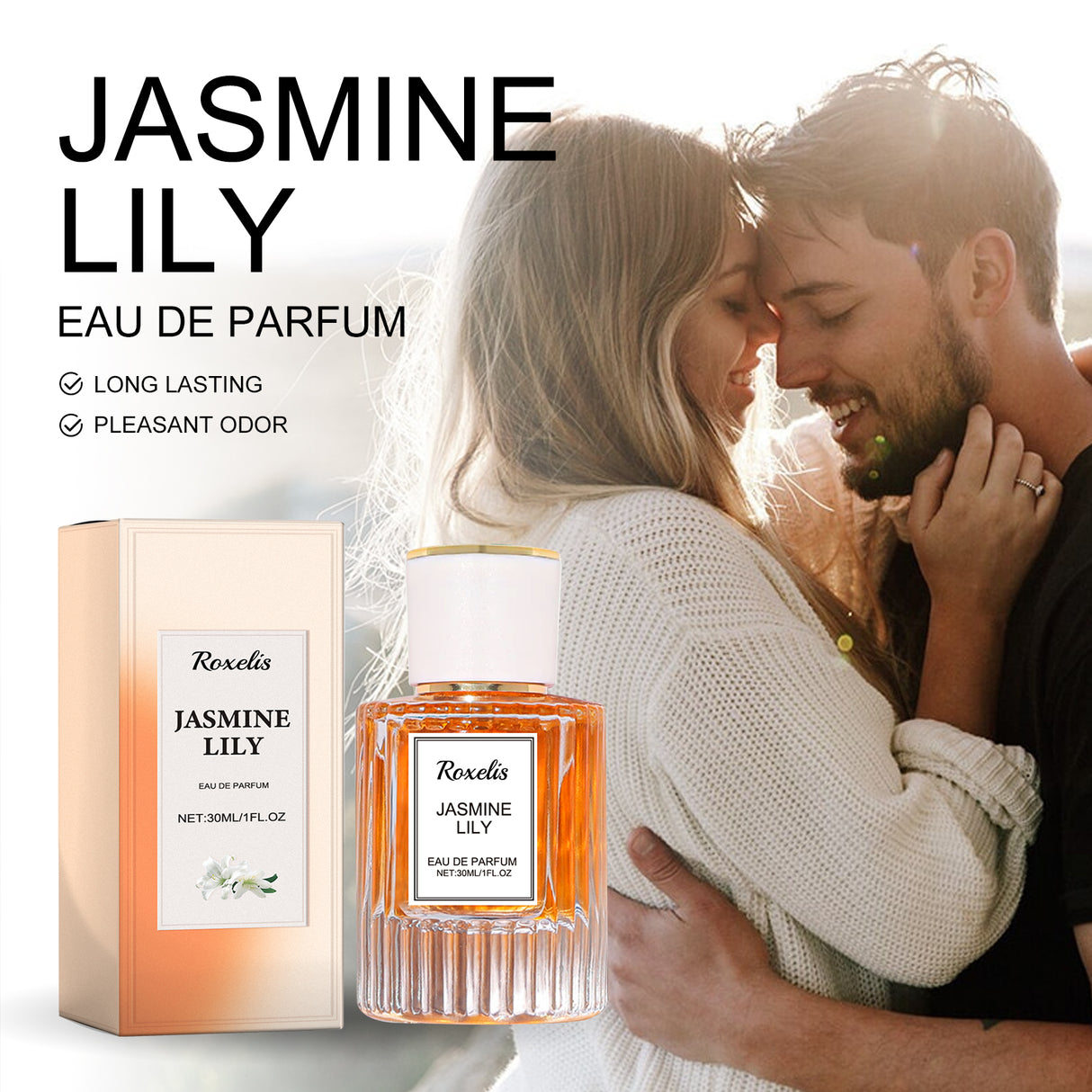 Lily Women Pheromone Perfume, Wrist Behind Ear Neck Natural Long-Lasting Light Fragrance Delicate Elegance Exudes Feminine Charm - Emete store