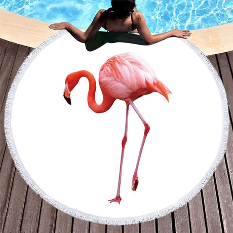 Red-Crowned Crane  Beach Towels Boho Swimwear Bathing  Blanket - Emete store