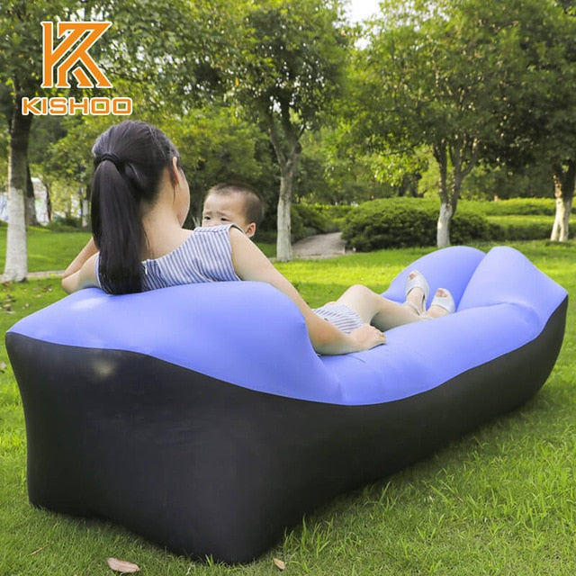 Trend Outdoor Products Fast Infaltable Air Sofa Bed Good Quality Sleeping Bag Inflatable Air Bag Lazy bag Beach Sofa Laybag