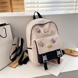 Schoolbag Girl Korean Version Ulzzang High School Student Backpack Ins Japanese Junior High School Student Backpack