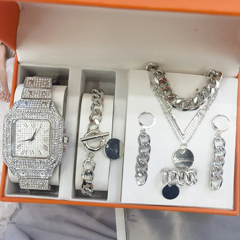 Women's Watch Jewelry 5-piece Set - Emete Store