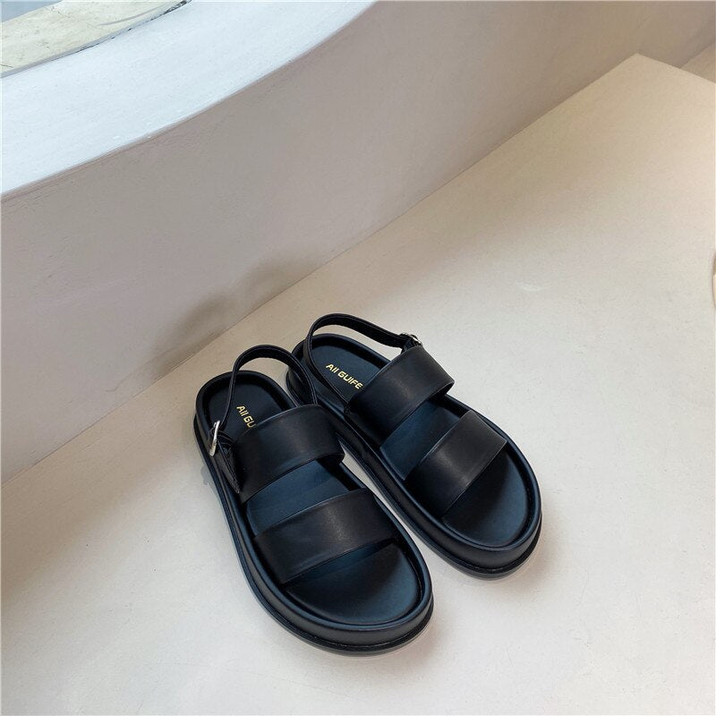 Jeans Peep-Toe Platform Sandals eprolo