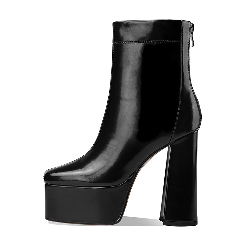 Super High Leather Ankle Boots eprolo