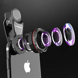 LIGINN Pro Universal 16mm Distortionless Super Wide angle Lens With 15X Macro 2 in 1 Camera Lens Kit For iPhone Xiaomi LG L-620