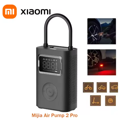 Newest Xiaomi Mijia Portable Smart Digital Tire Pressure Detection Electric Inflator Pump for Bike Motorcycle Car Football - Emete store