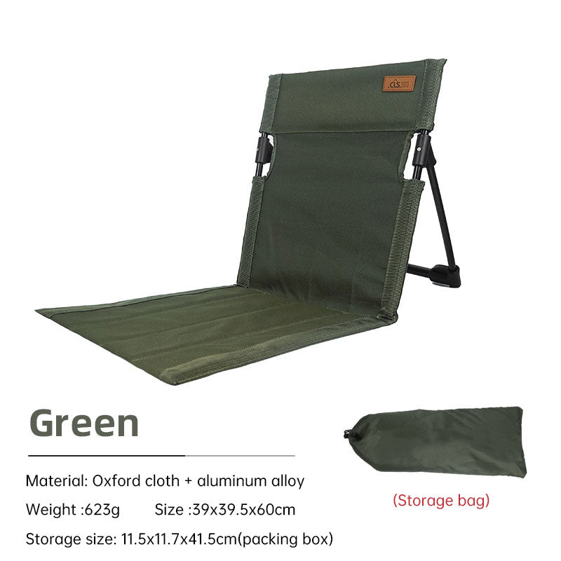 Outdoor camping backrest cushion chair portable folding chair tent leisure chair balcony park lawn picnic chair