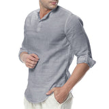 Men's Casual Breathable Solid Shirt