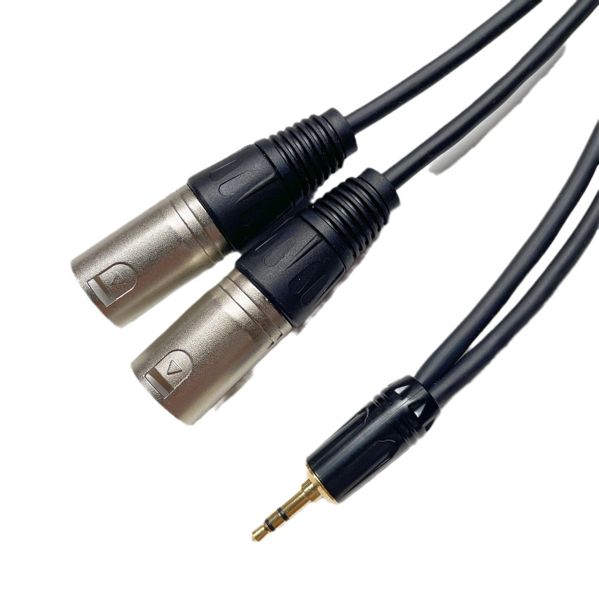 3.5mm 1/2 conversion dual XLR cable, 3.5 pairs of dual XLR male and female three core to two XLR male and female audio cable