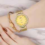 MISSFOX  Women Watches Luxury Brand Watch Bracelet Waterproof Big Lab Diamond Ladies Wrist Watches For Women Quartz Clock Hours - Emete store