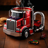 1PC Creative 11oz Truck-Design Coffee Mug. Ideal as a semi-truck coffee cup or home kitchen desktop ornament.