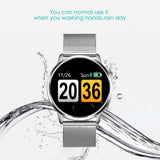 RUNDOING Q8 Smart Watch OLED Color Screen Smartwatch women Fashion Fitness Tracker Heart Rate monitor - Emete store