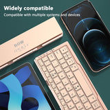 Mini Folding Keyboard Wireless Bluetooth-compatible Keyboard Foldable Keypad For Laptop Windows Android Tablet ipad Phone - Emete store