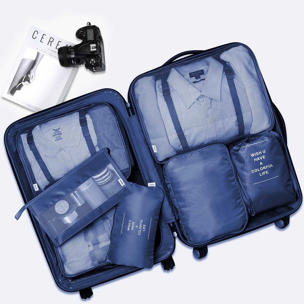 Travel Storage Bag 7-Piece Set Of Travel Thickened Suitcase Clothing Classification Storage Bag