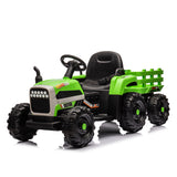 Children's electric tractor toy, powered by 24V battery, 200w * 2 motor 1.86-4.97MPH/remote control three speed adjustable