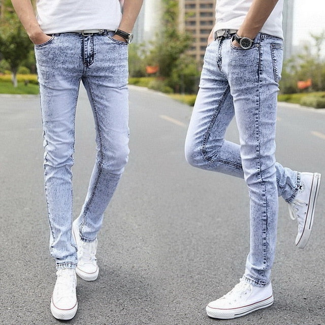 Denim Skinny Jeans Distressed Men - Emete Store