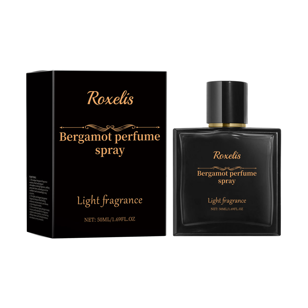 Bergamot Light Perfume Spray, Niche Fragrance Fresh And Natural Fruit Fragrance Long-Lasting Portable Spray Perfume - Emete store