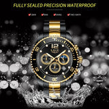 New Quartz Watch Men's Sports Waterproof Watch Multifunctional Chronograph - Emete store
