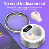 x26 Ultra Small Mini Hidden Wireless Bluetooth 5.0 Earphone Touch Control Portable Charging Case Earbuds TWS Sport Headset - Emete store