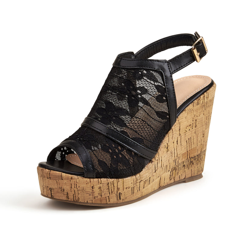 Lace Wedge Sandals: Summer Style eprolo