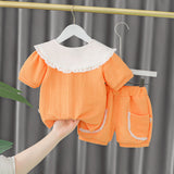 New Fashionable Children's Clothing Girl Summer Korean Version Princess Suit Baby Girl Summer Two-Piece Suit