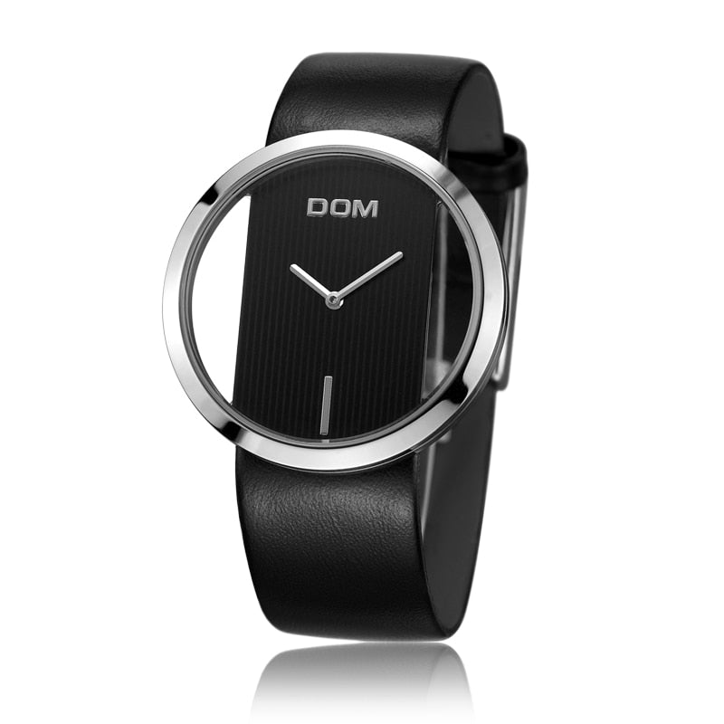 DOM fashion Women Watches Luxury Women Bracelet Quartz twatch for women Quartz Watch wristwatch girl waterproofk genuine leather - Emete store