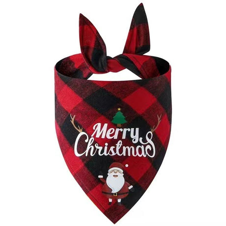 Christmas Day Border Protection Pet Small, Medium, and Large Dogs, Dogs, Cats, Teddy Triangular Towels, Water Jars - Emete store