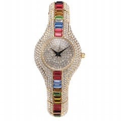 MISSFOX V196 30mm Small Womens Watch Shockproof Waterproof Luxury Ladies Ar Metal Watch bracelets Rhinestone Bu Cheap Chinese Watches - Emete store