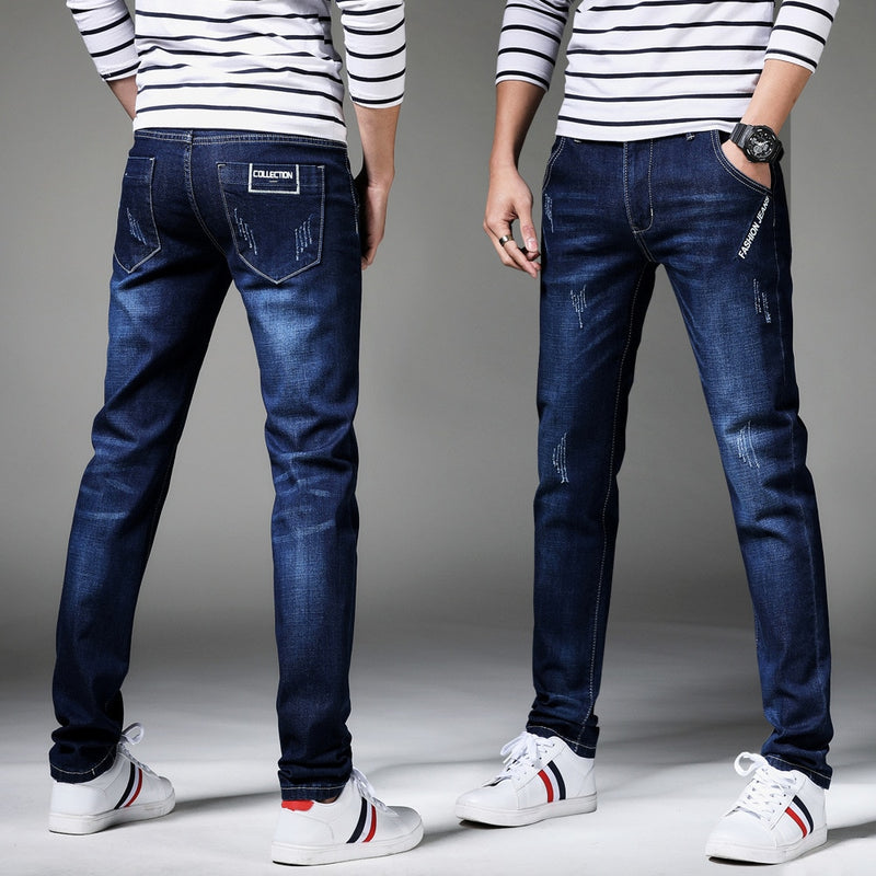 Denim Skinny Jeans Distressed Men - Emete Store