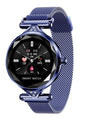 H1 Women Fashion Smart Watch Blood Pressure Heart Rate Monitor Fitness Tracker Bracelet Smartwatch Diamond Flower Color Screen - Emete store