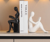 Modern bookends character ornaments home decor living room TV decorations