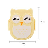 Microwave Bento Container with compartments Case Dinnerware bento box food box Storage for kids Kawaii Owl school lunch box