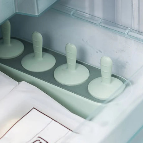 Popsicle Molds Sets 4Ice Pop Makers Reusable Ice Cream Mold - Dishwasher Safe, Durable DIY Popsicles Tray Holders - Emete store