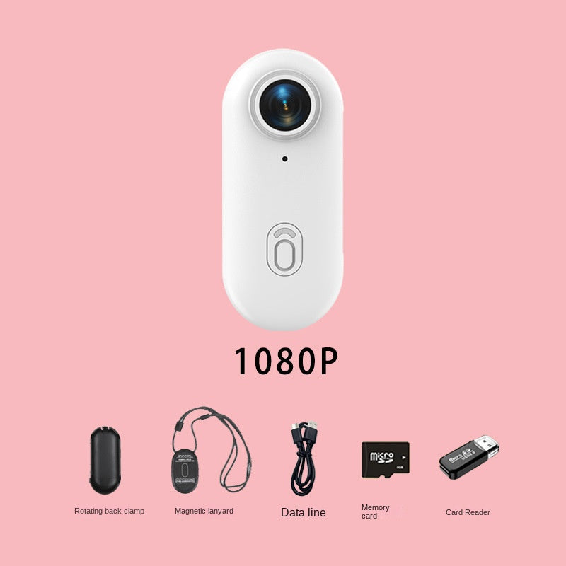 Thumb Bike Camera Magnetic Back Clip Sports Camera Thumb Recorder Pet - Emete store