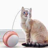 Funny Cat Toy Tumbler Swing Toys For Cats Kitten Interactive Balance Car Cat Chasing Toy Funny Sound And Light Feather Toy - Emete store