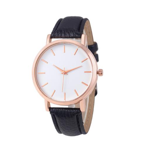 Leather Stainless Quartz Wrist Watches Women - Emete Store